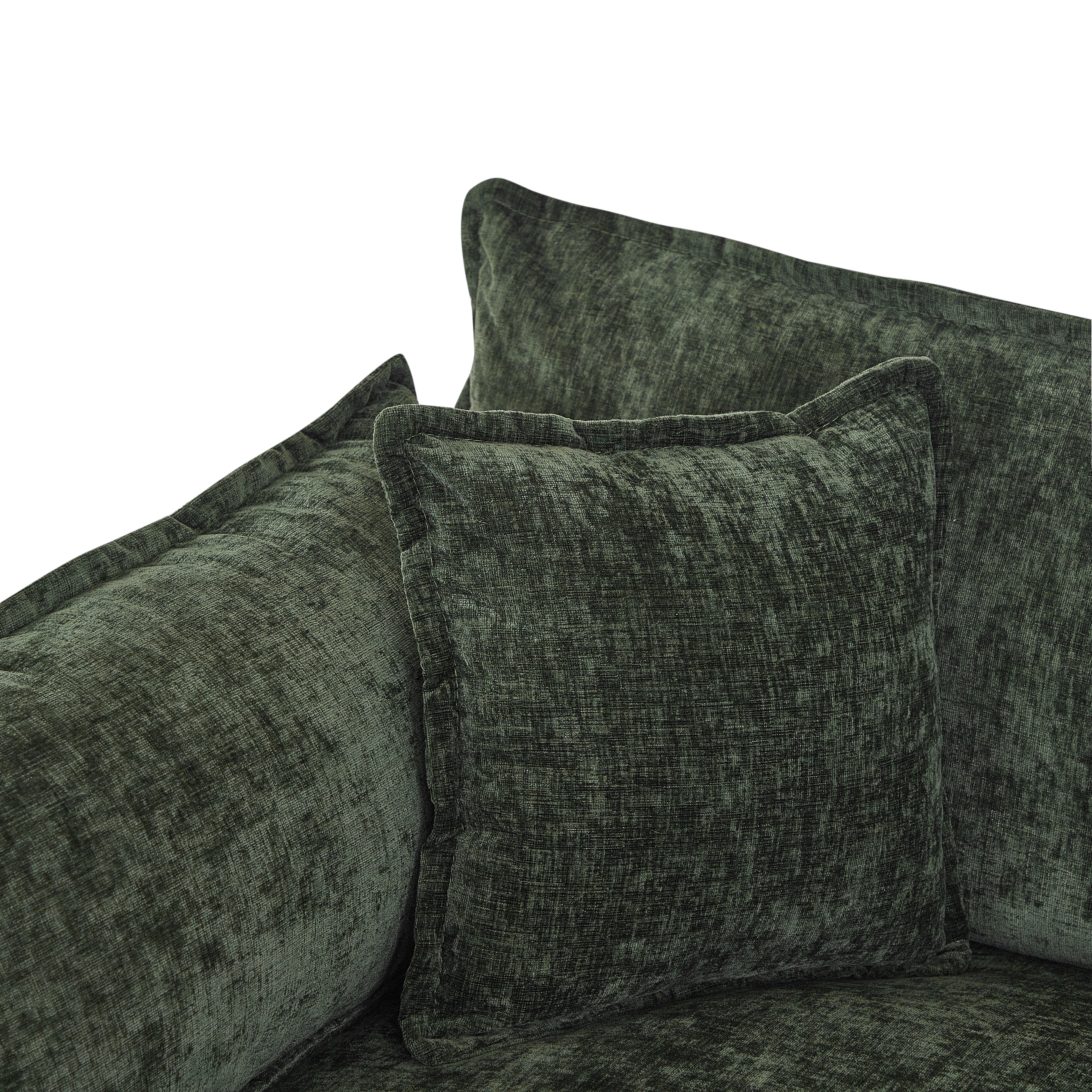 3-person green sofa plus 1 footrest 3-person green sofa plus 1 footrest